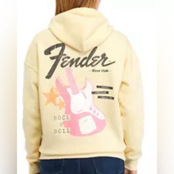 Michael Fender Fender Pale Yellow OversizedRock & Roll Pink Electric Guitar M - Picture 1 of 12